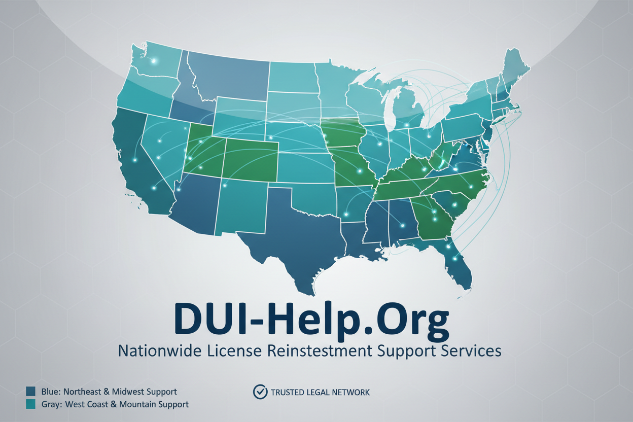 multi-state license reinstatement support with dui-help.org map